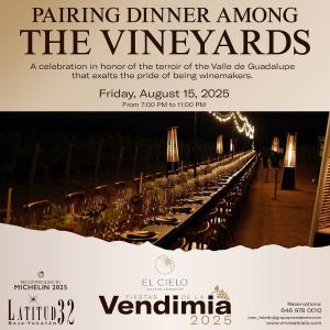 Cena Maridaje entre los Viñedos Cena Maridaje entre los Viñedos